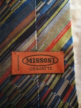 Cravatta Missoni vintage fantasia righe