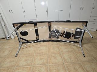 camilla masaje aluminio plegable