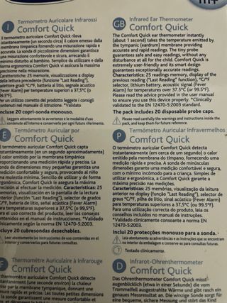 Termometro Auricolare Chicco Comfort Quick