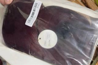 Peluca larga roja con flequillo sintetica calidad