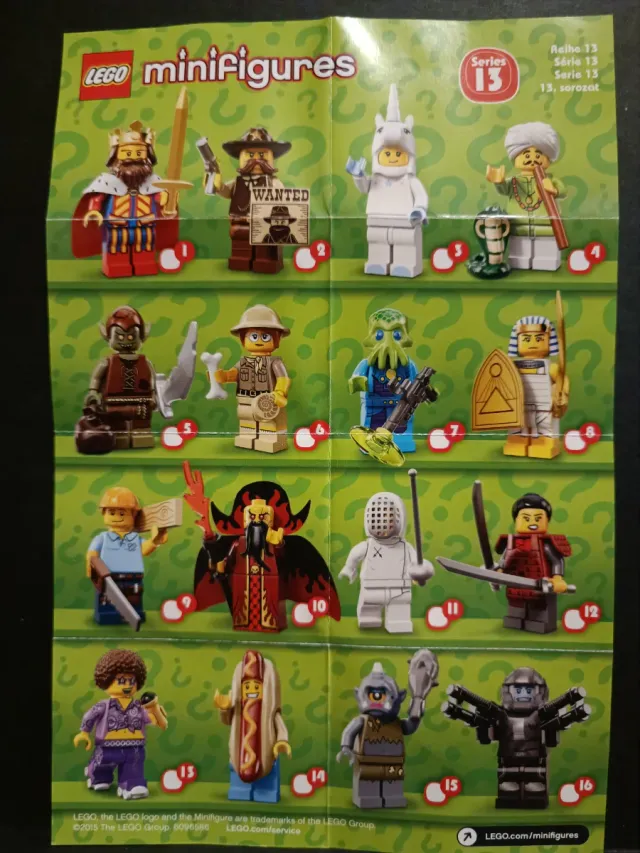 Lego Minifiguras Serie 13 (71008) Completa