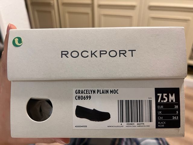 Zapatos Rockport negros cómodos talla 38