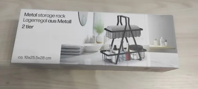 Organizzatore da bagno a 2 ripiani