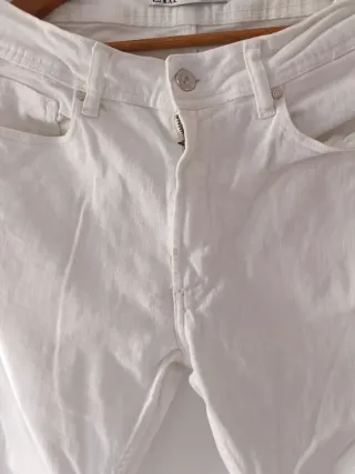 Pantalón Zara Hombre Blanco