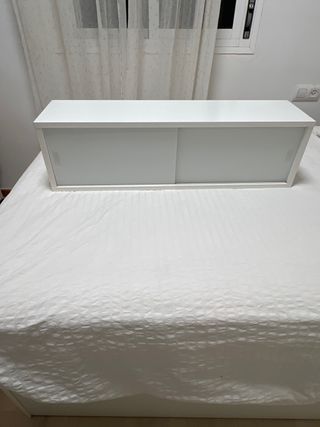 Mueble auxiliar 2 puertas cristal correderas