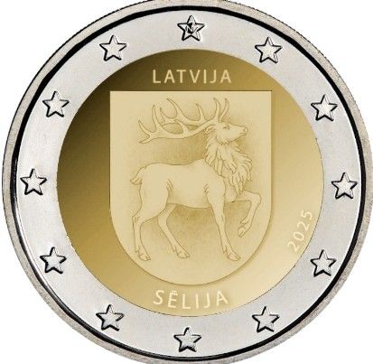 MONEDA DE 2€ CONMEMORATIV 🇱🇻 REGION DE SELIJA