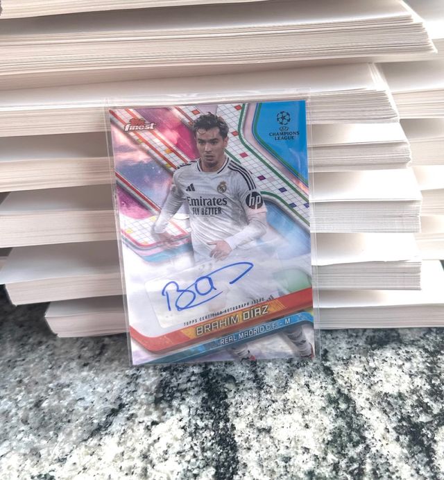 Brahim Diaz auto Topps Finest Real Madrid