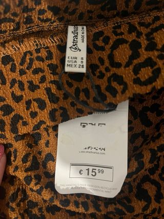 Falda corta animal print Stradivarius Talla S