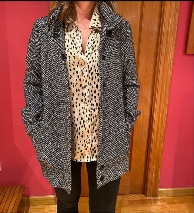 Abrigo Blanco y Negro