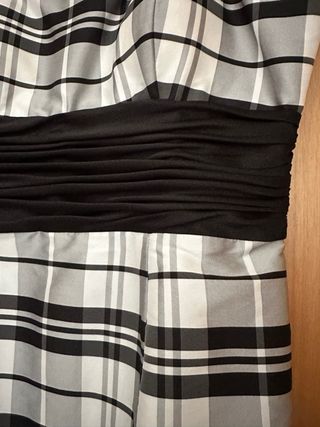 Vestido de fiesta a cuadros