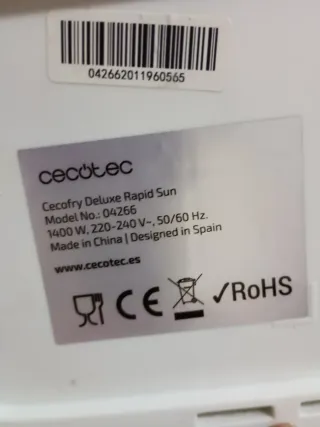 Freidora de aire Cecofry Deluxe