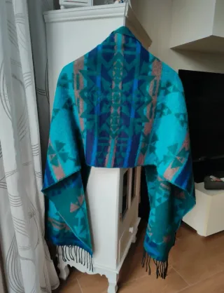 Sciarpa calda e morbida con fantasia geometrica