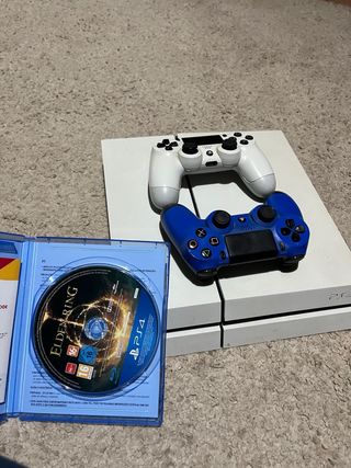 PS4 (PlayStation 4) Blanca + Elden Ring + 2 Mandos