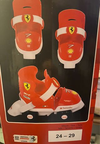 Patines Ferrari + protecciones +3 años