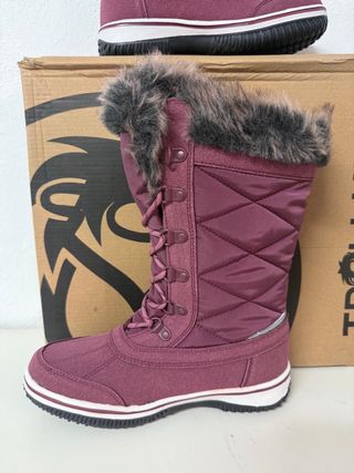 Botas de nieve Trollkids talla 36 moradas