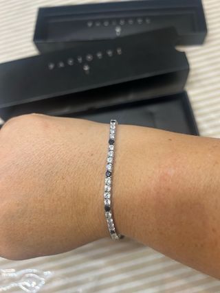 Bracciale Cesare Paciotti Uomo Argento 925 Nero