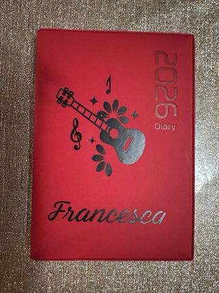 Agenda 2026 personalizzata con nome e disegno