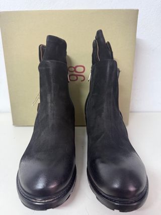 Botas A.S.98 Talla 38 Negras Piel Cremallera