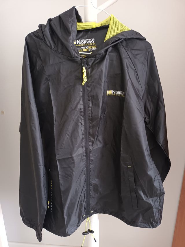 Chubasquero Geographical Norway Negro/Amarillo