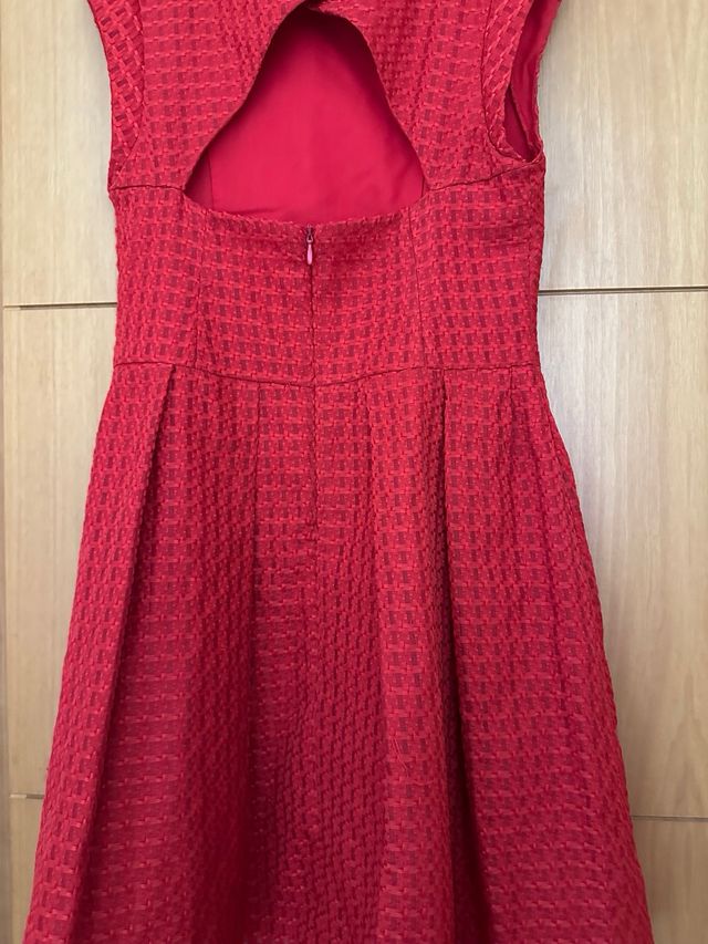 Vestido rojo tejido