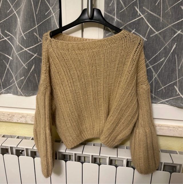 Maglione beige taglia unica