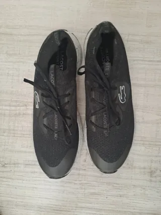 Zapatillas Lacoste Hombre Negras y Blancas