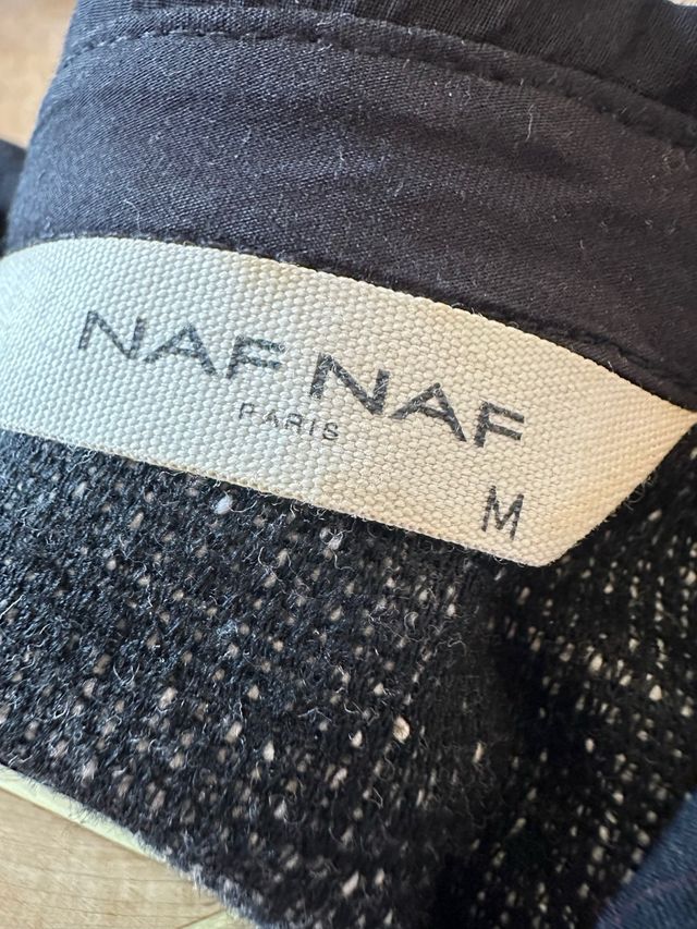 Vestido Naf Naf Negro y Gris