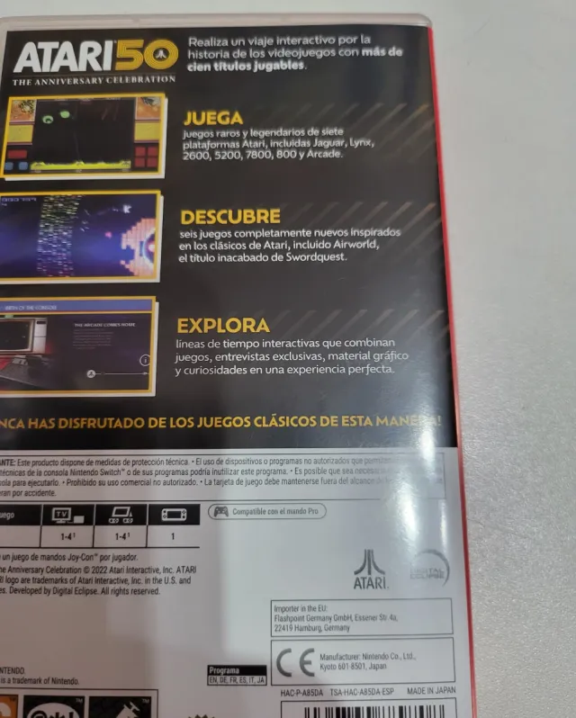 Atari 50 The Anniversary Celebration Switch Steelb