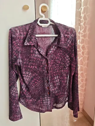 Blusa mujer animal print manga larga