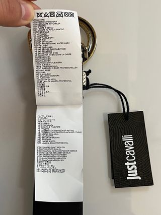 Cintura Just Cavalli Pitone Fibbia Serpente