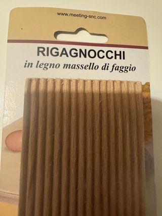 Rigagnocchi in legno massello di faggio
