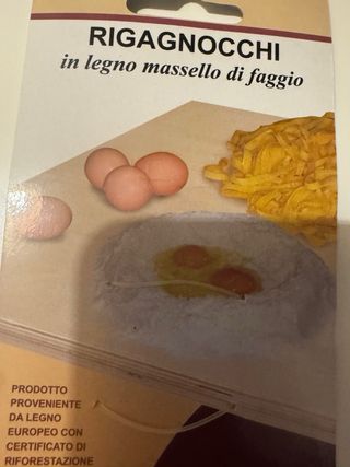 Rigagnocchi in legno massello di faggio
