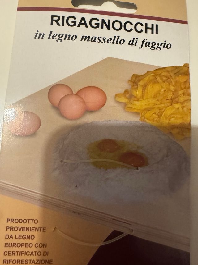 Rigagnocchi in legno massello di faggio