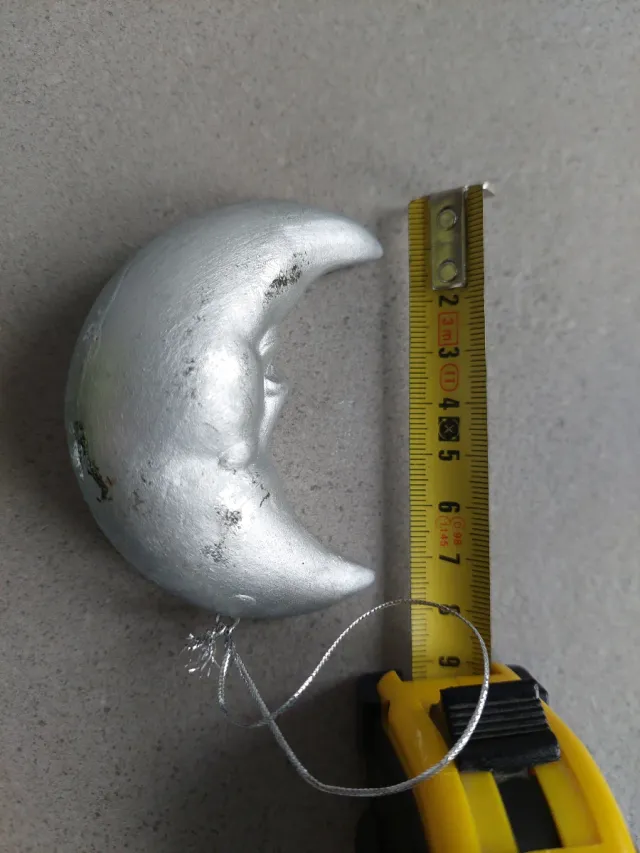 Decorazioni Natalizie Argentate Sole Luna Stella