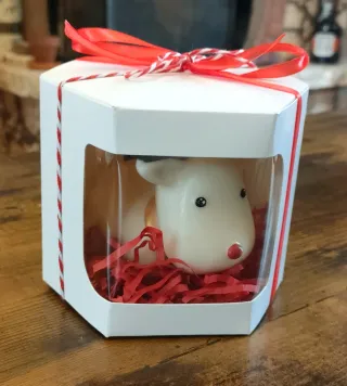 Candela renna decorativa