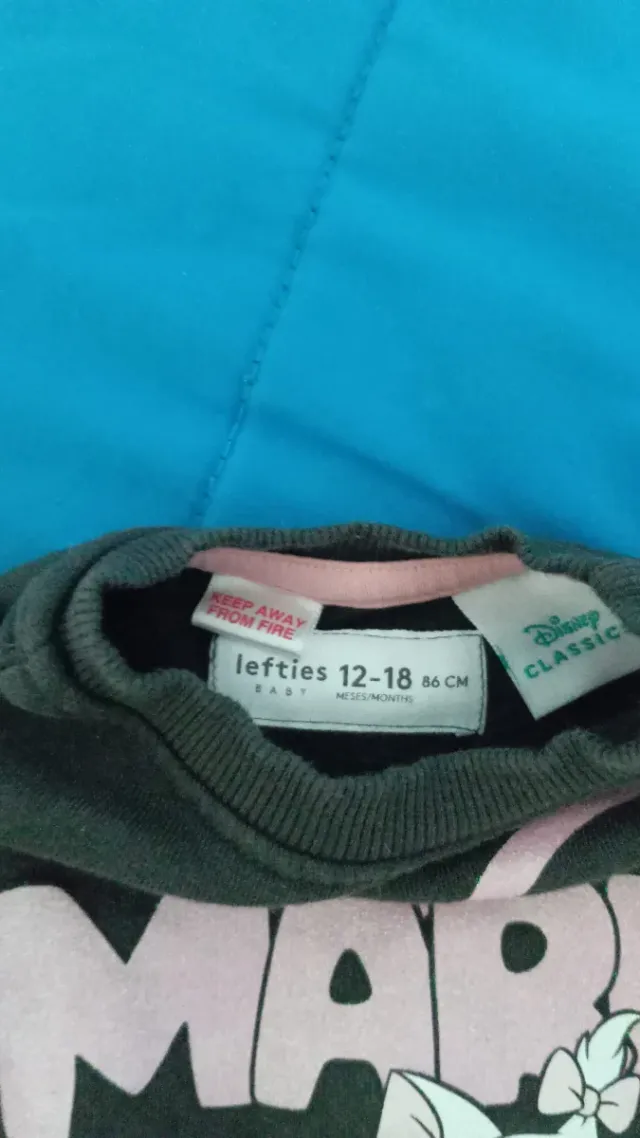 Sudadera niña bebé Marie Disney