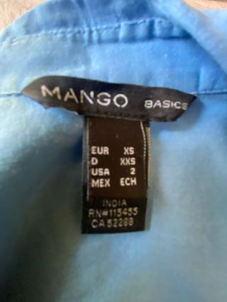 Camisa Mango juvenil manga 3/4