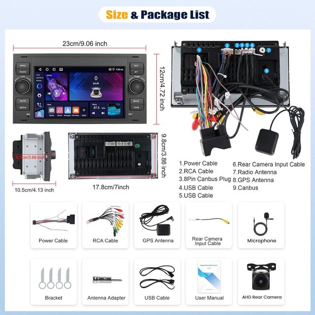 Navegador Android Ford c-max, focus, fiesta, s-max