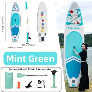 Tabla de paddle surf color verde menta yAccesorios