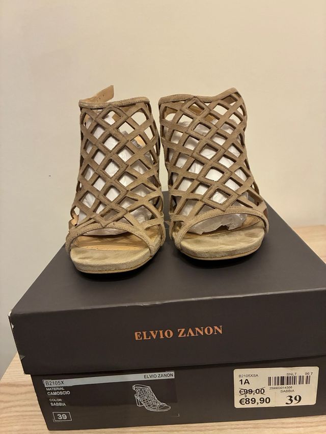 Sandali Elvio Zanon Beige Tg 39