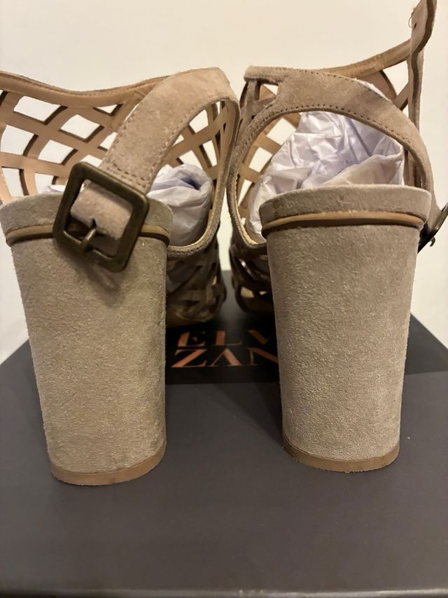 Sandali Elvio Zanon Beige Tg 39