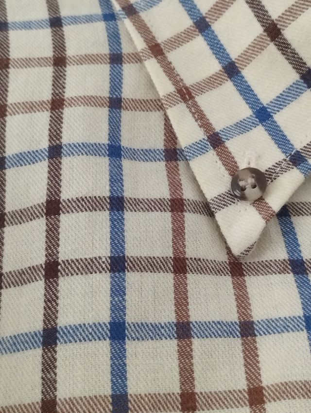 Camisa Oldport Cuadros Manga Larga Talla L