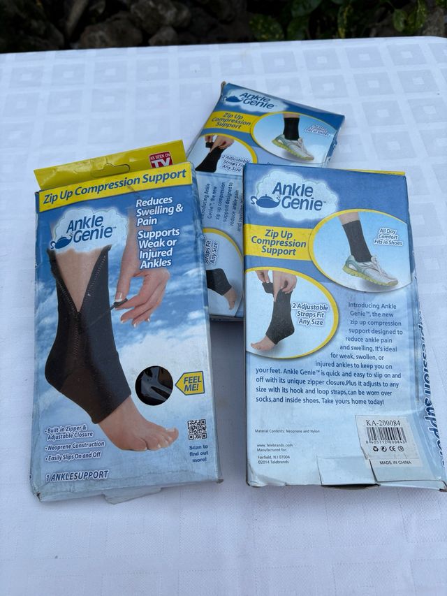 Ankle Genie Soporte Compresión Zip Up