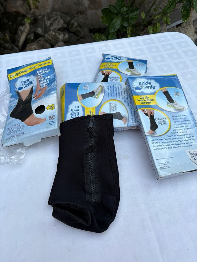 Ankle Genie Soporte Compresión Zip Up