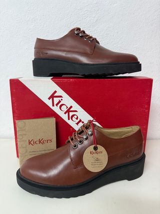 Zapatos Kickers Marrones Talla 36