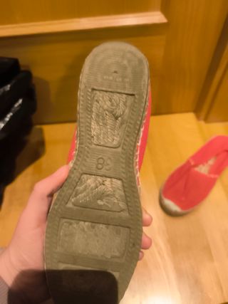 Alpargatas esparto rojas