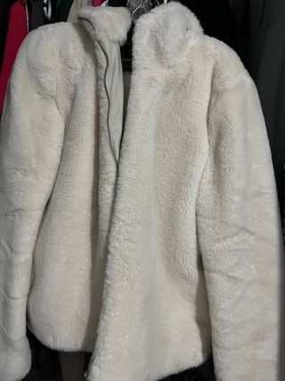 Chaqueta pelo blanco talla M
