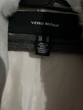 Chaqueta pelo blanco talla M