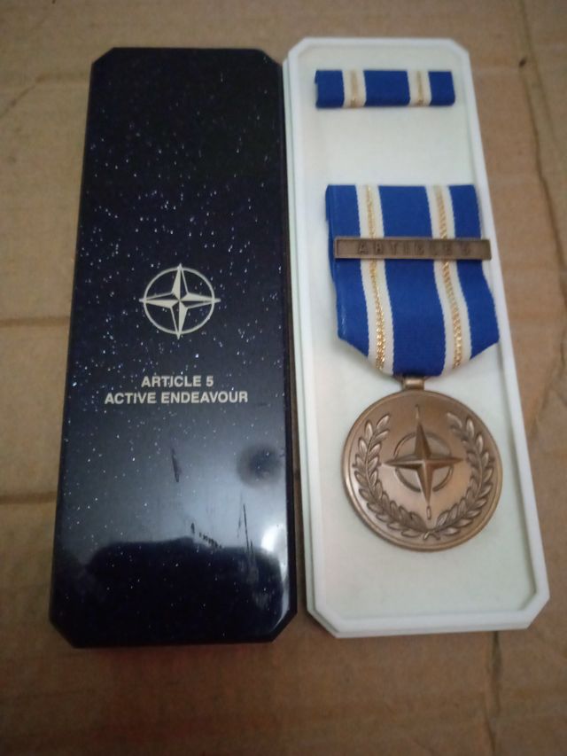 Medaglia militare NATO Articolo 5 Active Endeavour