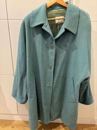 Abrigo CRISTAL mujer verde azulado